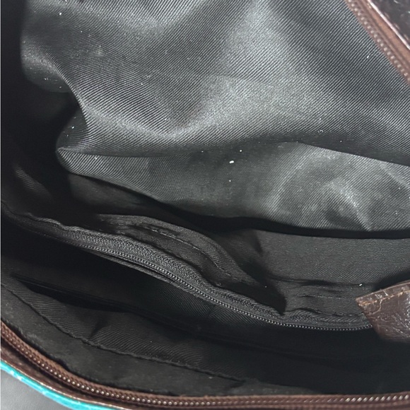 Elegant Blue Embellished Women's Shoulder Bag‎ - Picture 4 of 12